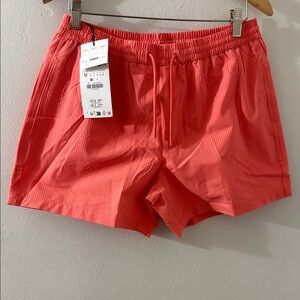 Zara Coral Men Swim Board Shorts